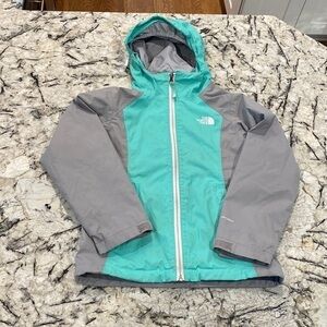The North Face Girls‎ Small Jacket- green and gray